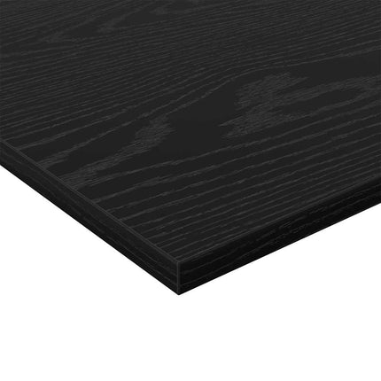 Boghylde Bræt 4 pcs Sort 100 x 20 x 1,5 cm Konstrueret træ