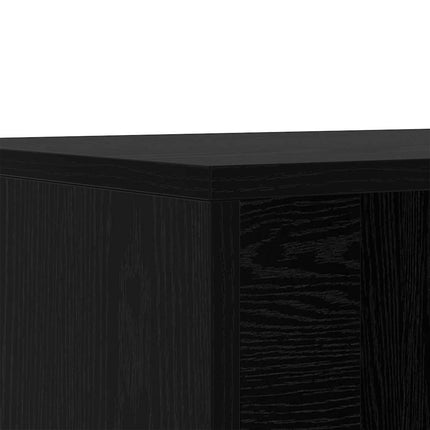 Sko bænk 102 x 35 x 35 cm Konstrueret træ Sort eg