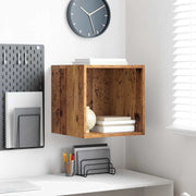 Vægskab med hylde Gammelt træ 37 x 37 x 37 cm Konstrueret træ