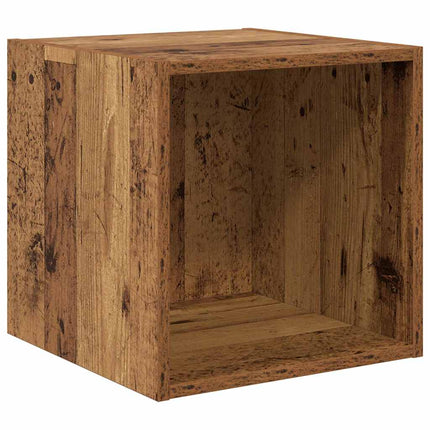 Vægskab Vægmonteret Gammelt træ 37 x 37 x 37 cm Konstrueret træ