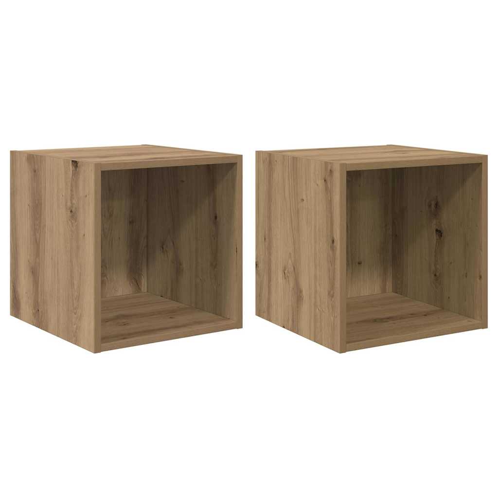 Vægskab 2 pcs artisan eg 37 x 37 x 37 cm Konstrueret træ