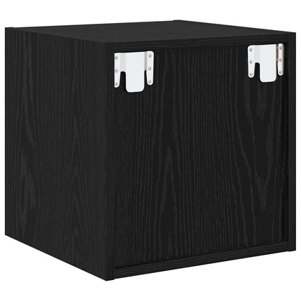 Vægskab Vægmonteret Sort eg 37 x 37 x 37 cm Konstrueret træ