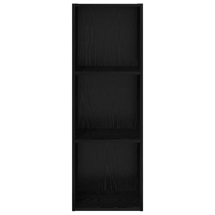 TV-møbelsæt 37 x 37 x 107 cm Sort eg Konstrueret træ
