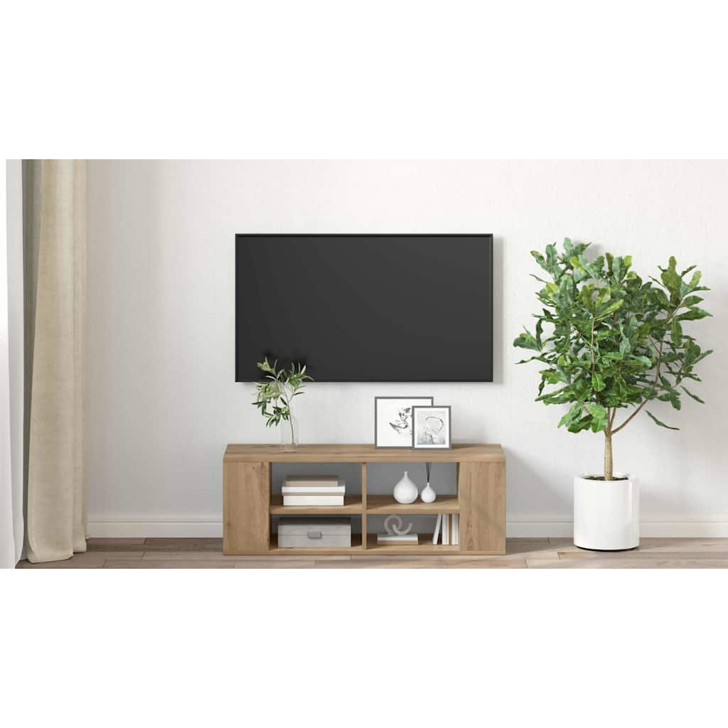 TV-møbelsæt Artisan Egetræ 102 x 35 x 35 cm Konstrueret træ