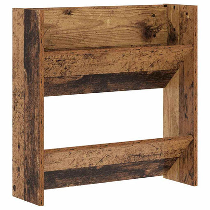 Sko skab 2 stk. 60 x 18 x 60 cm Konstrueret træ Gammelt træ