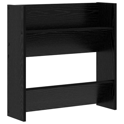 Sko skab 2 stk. 60 x 18 x 60 cm Konstrueret træ Sort eg