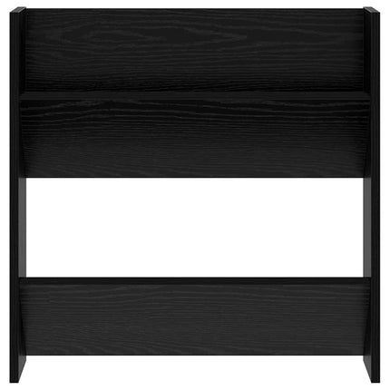 Sko skab 2 stk. 60 x 18 x 60 cm Konstrueret træ Sort eg