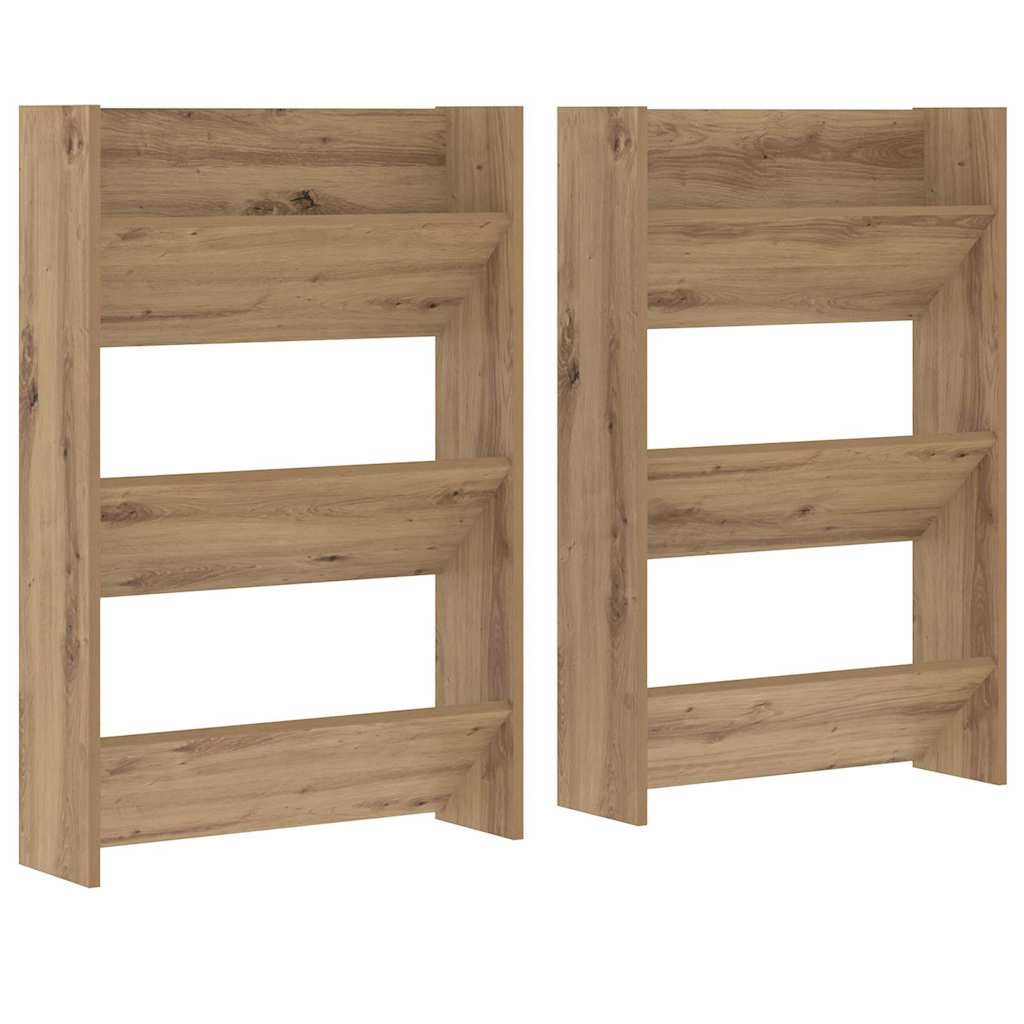 Vægsko kabinet med hylde 2 pcs Artisan Egetræ 60 x 18 x 90 cm