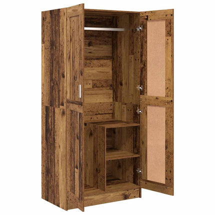 Garderobeskab Gammelt træ 82,5 x 51,5 x 180 cm Konstrueret træ