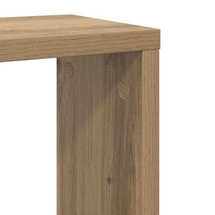 Væghylder med hylde 2 pcs Artisan Egetræ Konstrueret træ