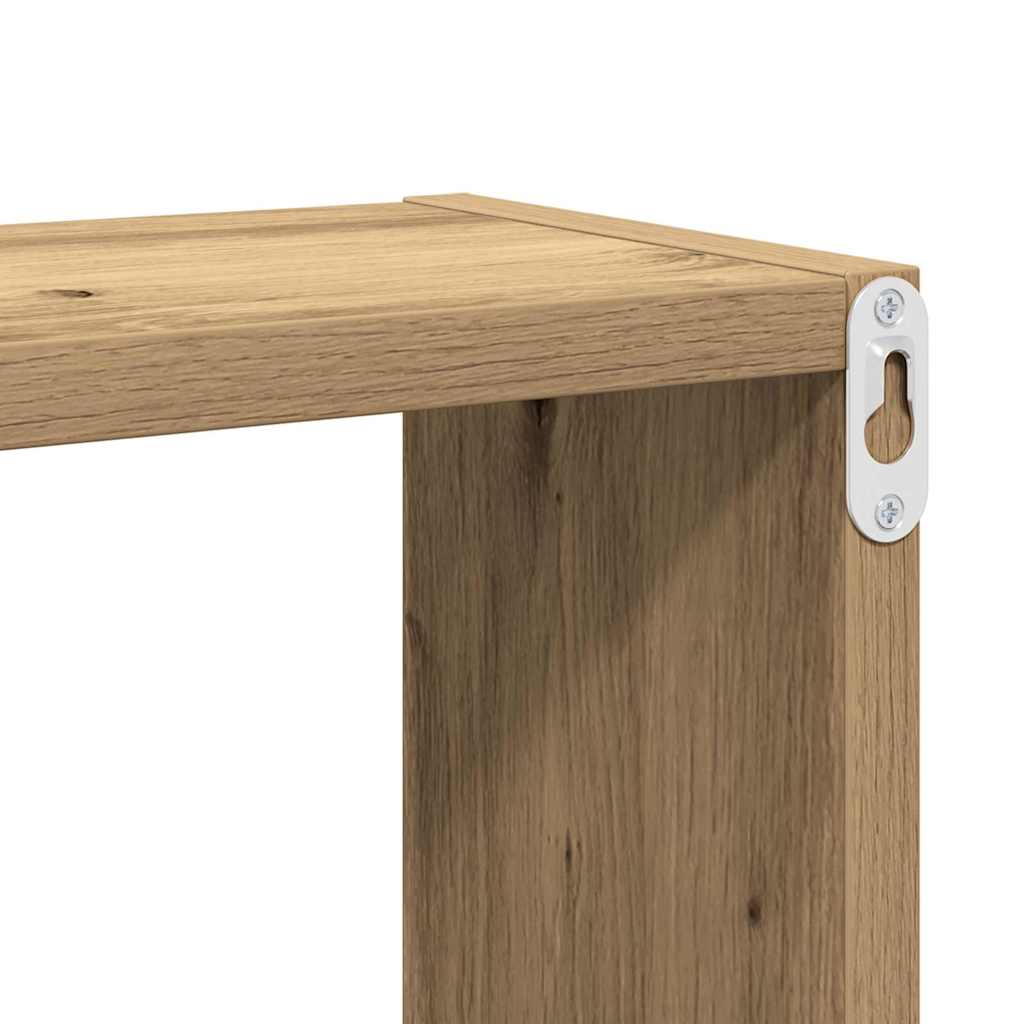 Væghylde med hylde Vægmonteret Artisan Egetræ Konstrueret træ