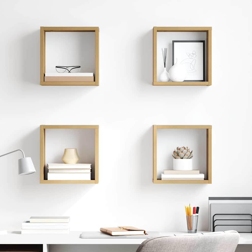 Væghylde med hylde Vægmonteret Artisan Egetræ Konstrueret træ