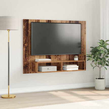TV-møbelsæt 120 x 23,5 x 90 cm Gammelt træ Konstrueret træ