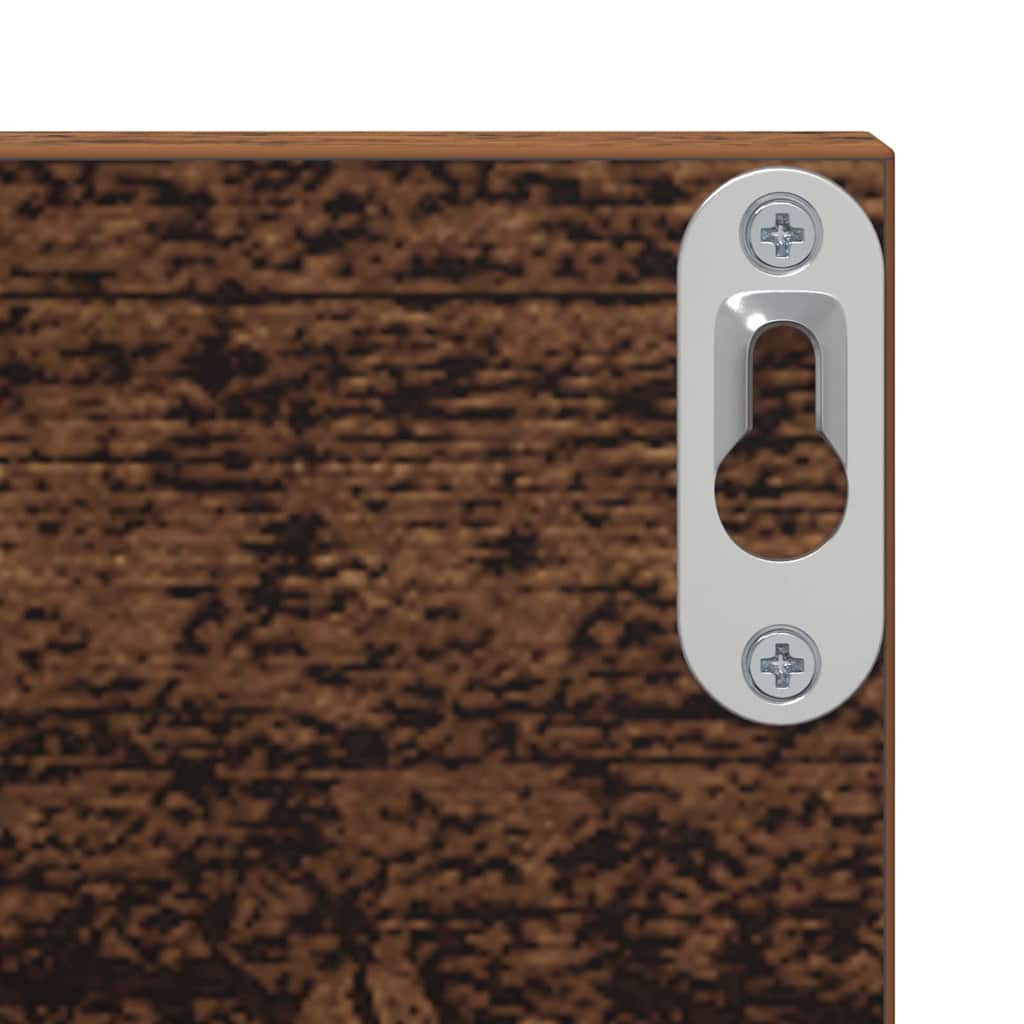 Væghylde 2 pcs Gammelt træ 80 x 11,5 x 18 cm Konstrueret træ