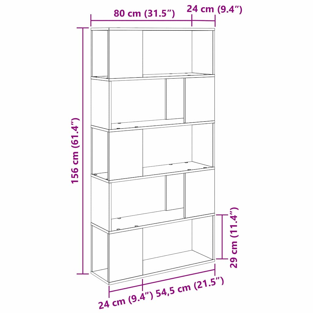 TV-møbelsæt Vægmonteret Sort 80 x 24 x 156 cm Konstrueret træ