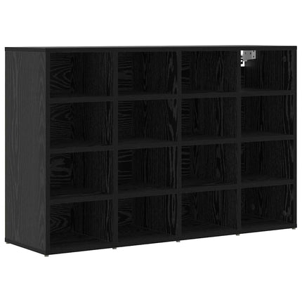 Sko skab 103 x 30 x 67 cm Konstrueret træ Sort eg