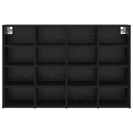 Sko skab 103 x 30 x 67 cm Konstrueret træ Sort eg
