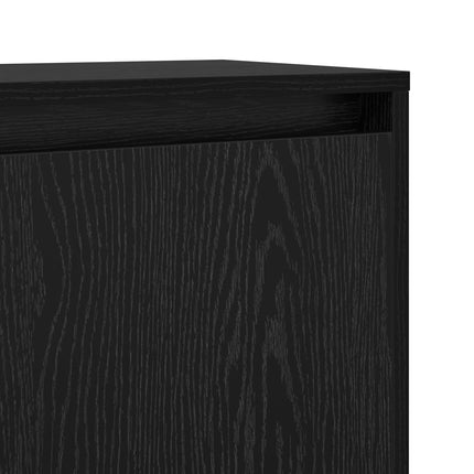 Sideboard Sort eg 97 x 29 x 75 cm Konstrueret træ