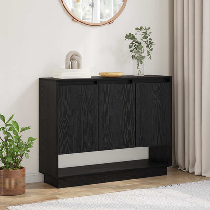 Sideboard Sort eg 97 x 29 x 75 cm Konstrueret træ