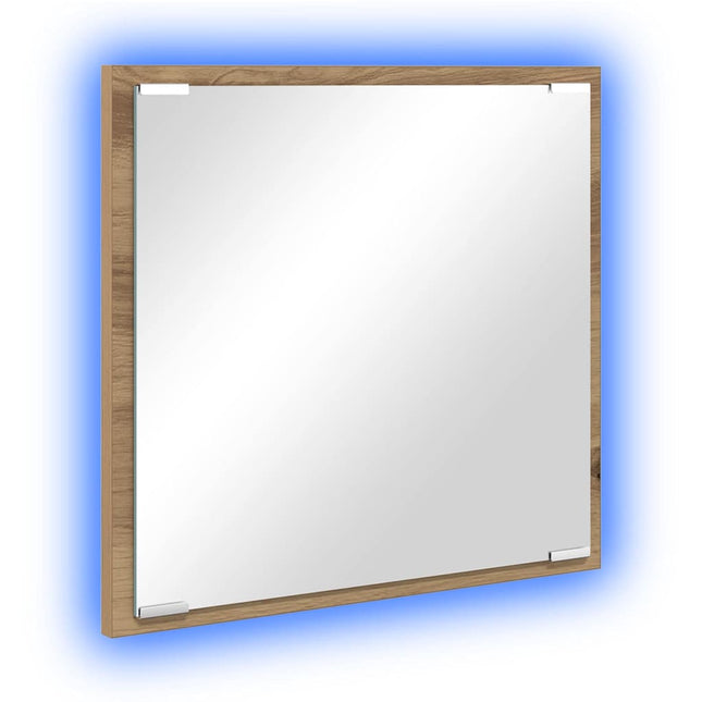 LED badeværelsesspejl Artisan Egetræ 40 x 37 x 8.5 cm