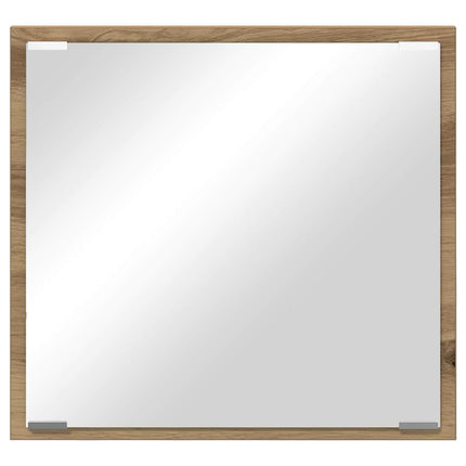 LED badeværelsesspejl Artisan Egetræ 40 x 37 x 8.5 cm