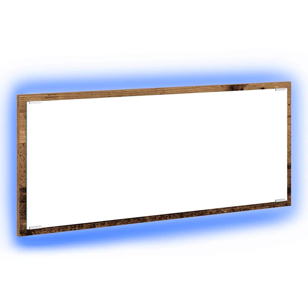 Spejl Vægmonteret Gammelt træ 90 x 8,5 x 37 cm Konstrueret træ