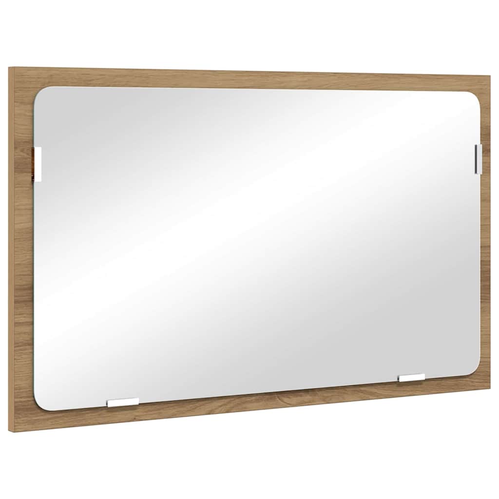 Badeværelsesmøbel sæt 2 pcs Artisan Egetræ Samlet træ og metal