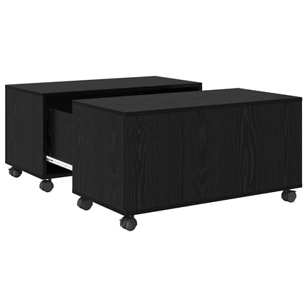 Sofabord Sort eg 75 x 75 x 38 cm Konstrueret træ