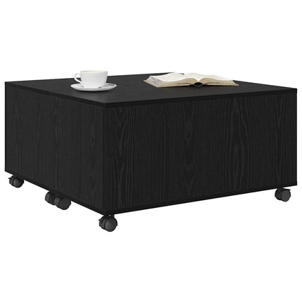 Sofabord Sort eg 75 x 75 x 38 cm Konstrueret træ