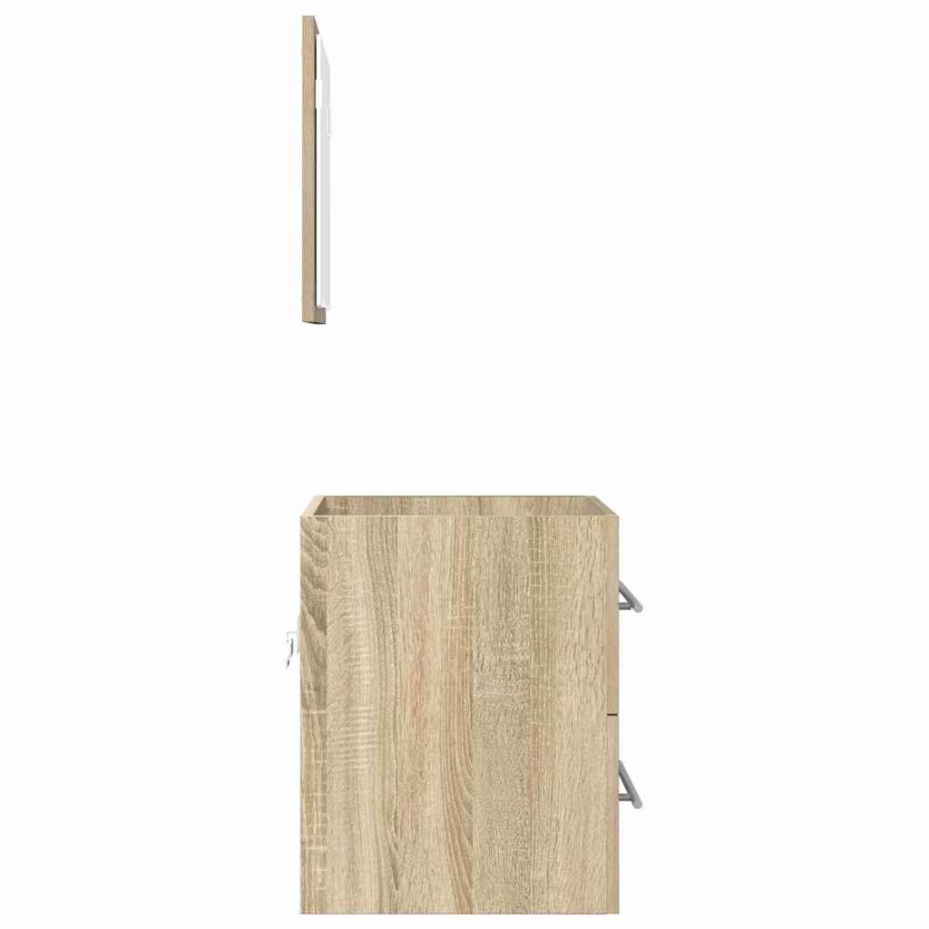 Badeværelsesmøbel sæt med skuffe Brun 41 x 38,5 x 48 cm