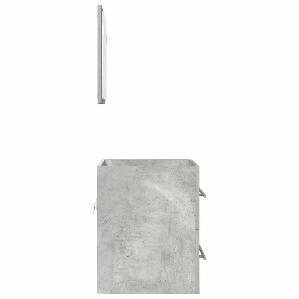 Badeværelsesmøbel sæt Grå 41 x 38,5 x 48 cm Samlet træ og metal