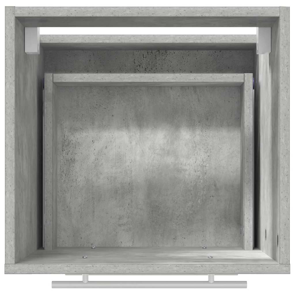 Badeværelsesmøbel sæt Grå 41 x 38,5 x 48 cm Samlet træ og metal