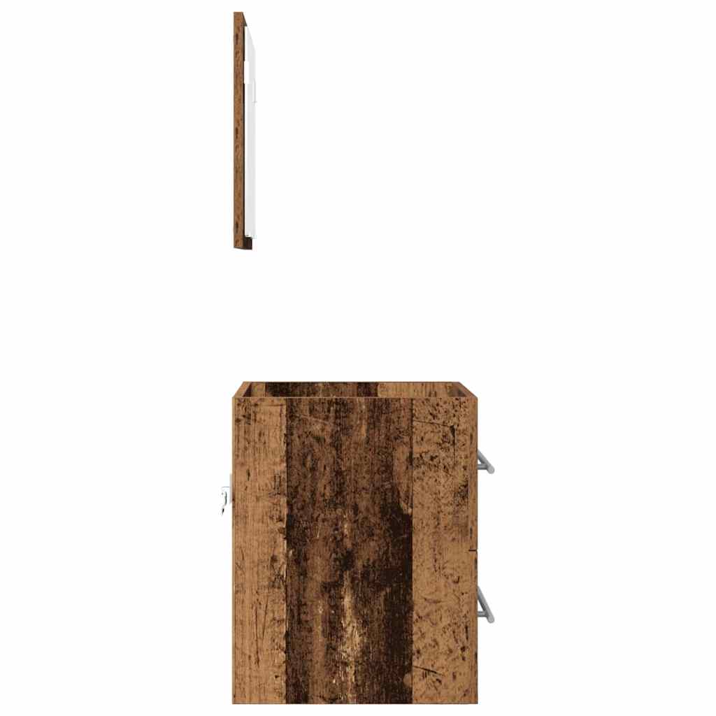 Badeværelsesmøbel sæt med skuffe Brun 41 x 38,5 x 48 cm