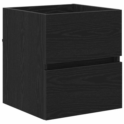 Badeværelsesskab Sort eg 41 x 38,5 x 45 cm Konstrueret træ