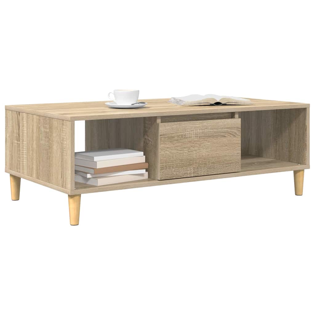 Sofabord Sonoma-eg 103.5 x 60 x 35 cm Konstrueret træ