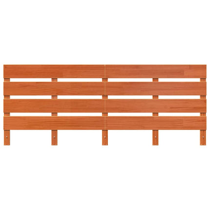 Hovedgærde Voks brun 200,5 x 3 x 80 cm Massiv fyrretræ