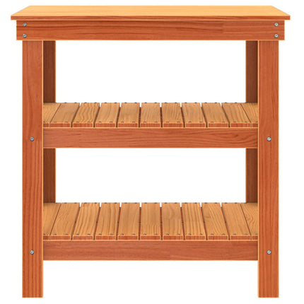 Arbejdsbænk Voks brun 78,5 x 50 x 80 cm Massiv fyrretræ