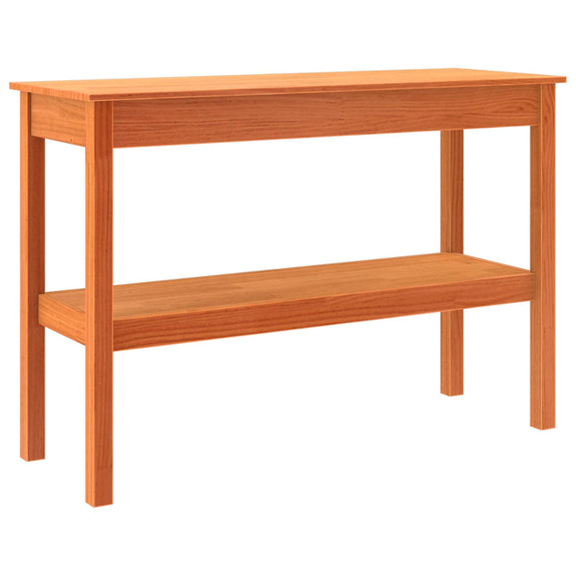 Konsolbord Voksbrun 110 x 40 x 75 cm Massivt fyrretræ