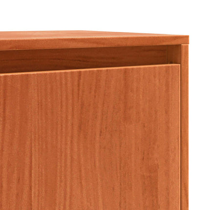 Sideboard Brun eg 111 x 34 x 60 cm Massiv fyrretræ
