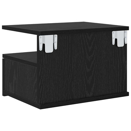 Flydende Natbord 2 stk. Sort eg 40 x 31 x 28 cm Konstrueret træ