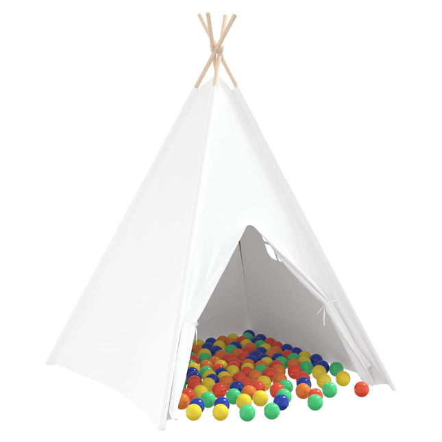 Teepee Telt Hvid 120 x 120 x 150 cm Stof og Plast