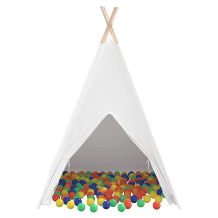 Teepee Telt Hvid 120 x 120 x 150 cm Stof og Plast