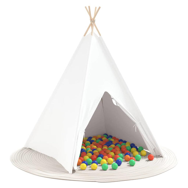 Teepee Telt Hvid 120 x 120 x 150 cm Stof og Plast