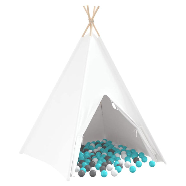 Teepee Telt Hvid 120 x 120 x 150 cm Stof og Plast