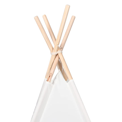 Teepee Telt Hvid 120 x 120 x 150 cm Stof og Plast