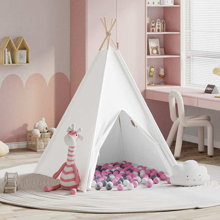 Teepee Telt Hvid 120 x 120 x 150 cm Stof og Plast