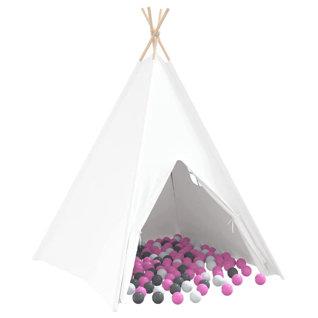 Teepee Telt Hvid 120 x 120 x 150 cm Stof og Plast