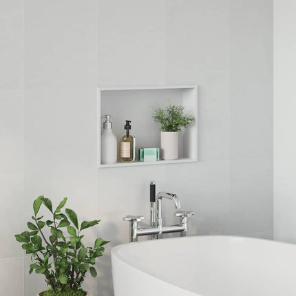 Bruse Niche Hvid 45 x 30 x 9,5 cm Rustfrit stål