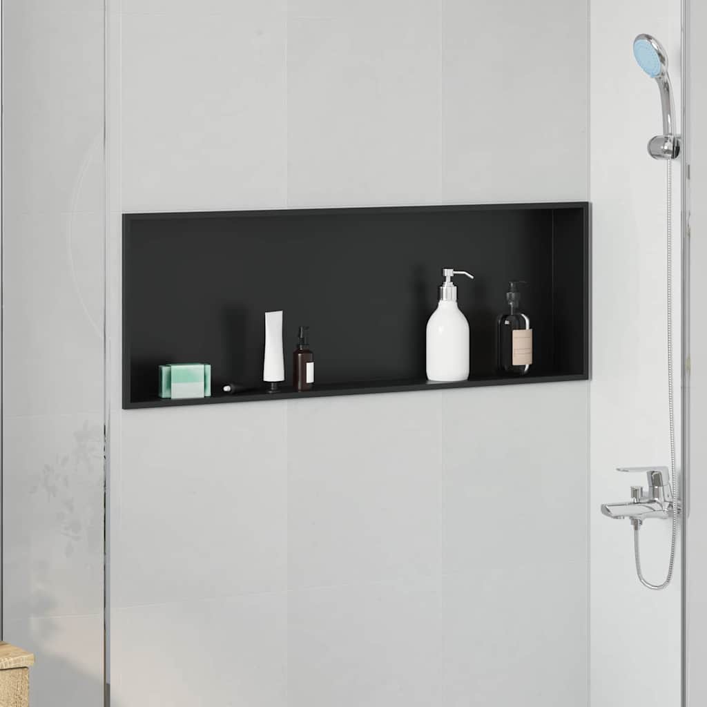 Bruse Niche Sort 90 x 30 x 9,5 cm Rustfrit stål