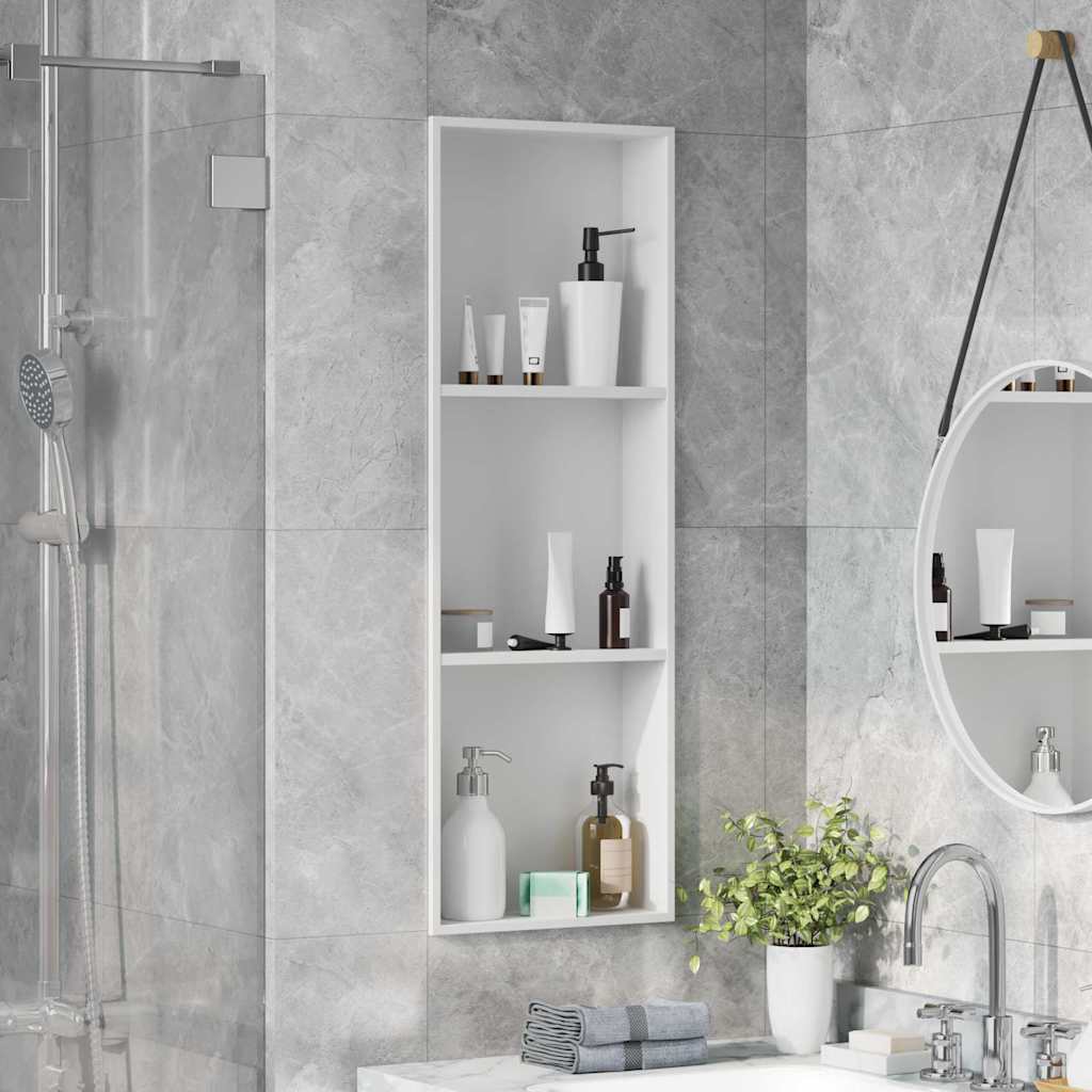 Bruse Niche Hvid 90 x 30 x 9,5 cm Rustfrit stål